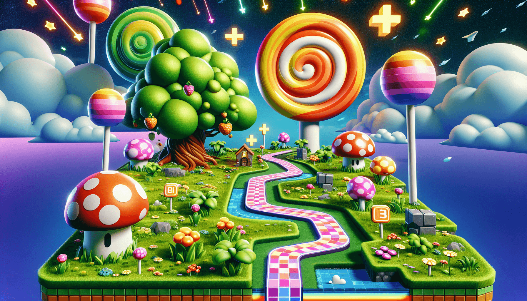 Whimsical landscape of Chicken Road game